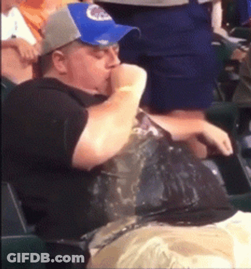 Fat Man Throwing Computer GIF