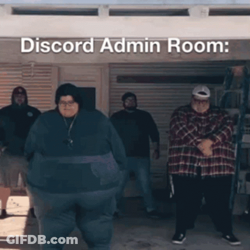 Fat Men Dancing Discord Admin Room GIF