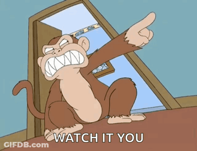 Fat Monkey Is Really Mad GIF