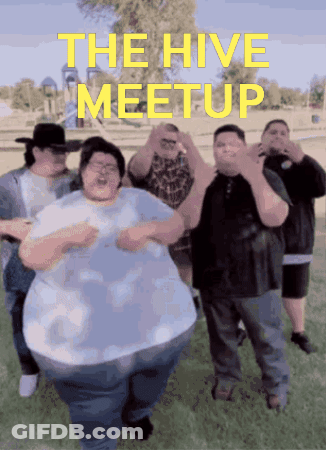 Fat People Dancing At The Hive Meetup GIF