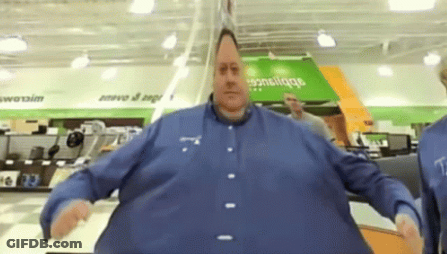 Fat People Funny Dance GIF