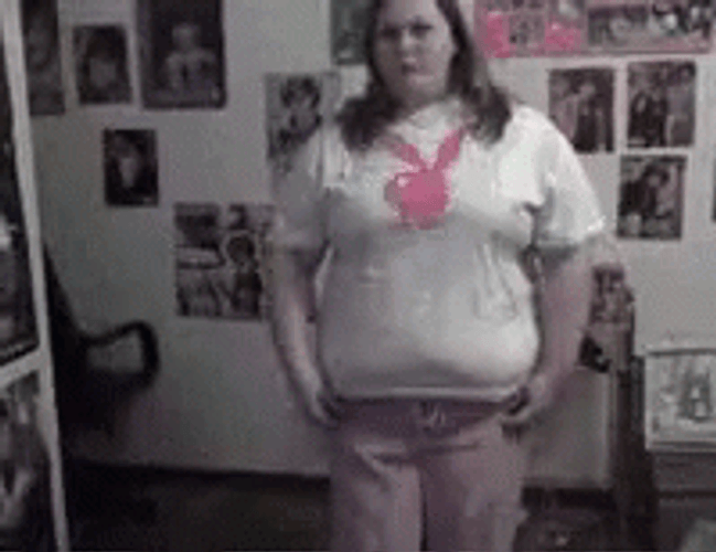 Fat People Jiggly Girl Dance GIF
