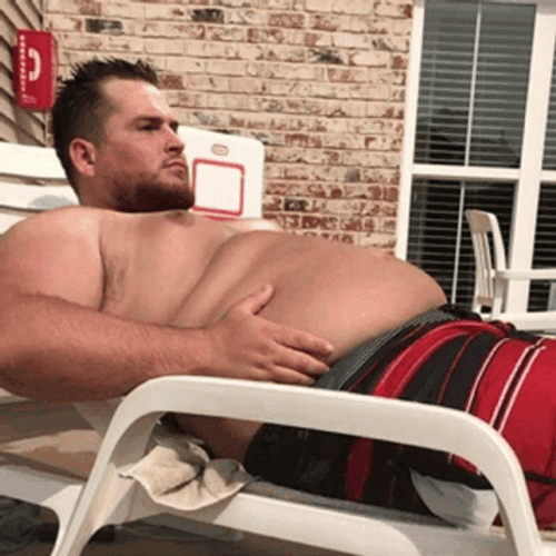 Fat People Lifting Belly GIF