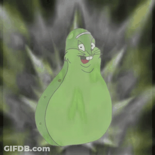 Fat Pickle Rick Unleash Power GIF