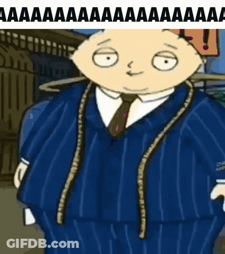 Fat Stewie Griffin Screaming GIF