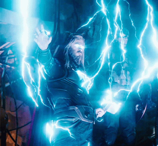 Fat Thor Calling Stormbreaker GIF