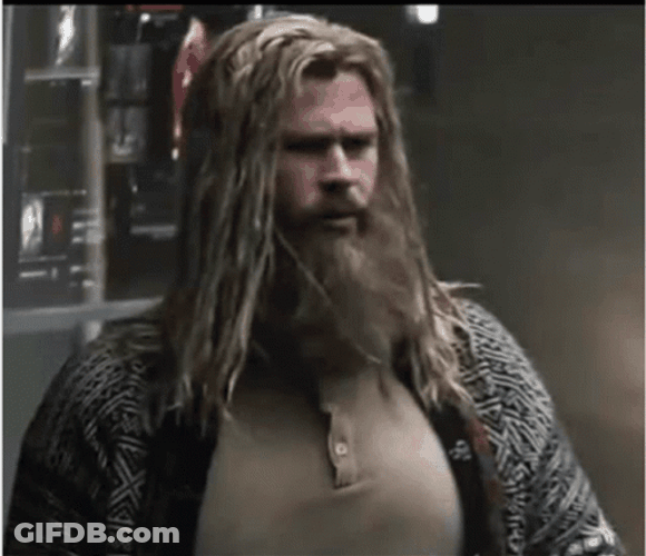 Fat Thor Pointing GIF