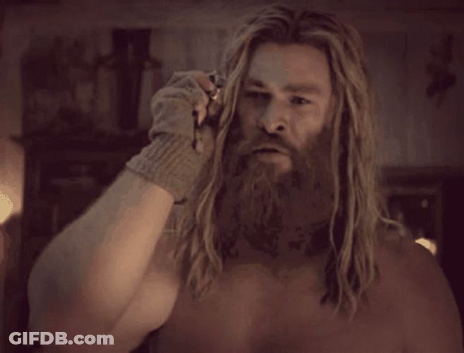 Fat Thor Talking On Phone GIF