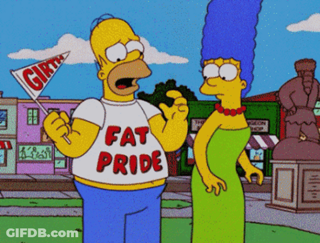 Fat Tuesday Homer Simpson Fat Pride GIF