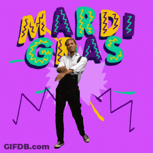 Fat Tuesday Mardi Gras Dance GIF