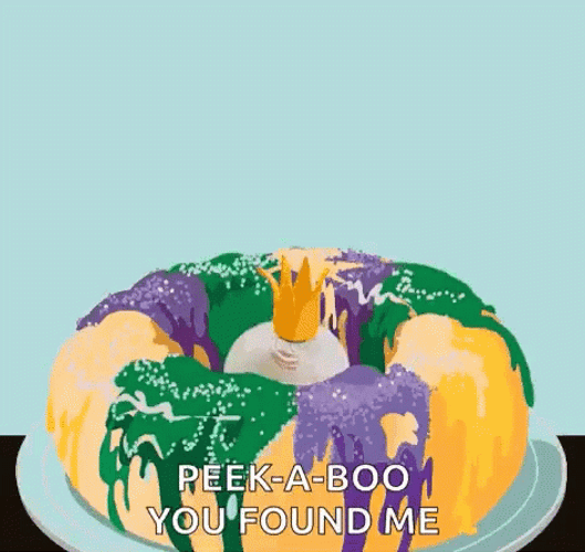 Fat Tuesday Peek A Boo Yummy Donut GIF