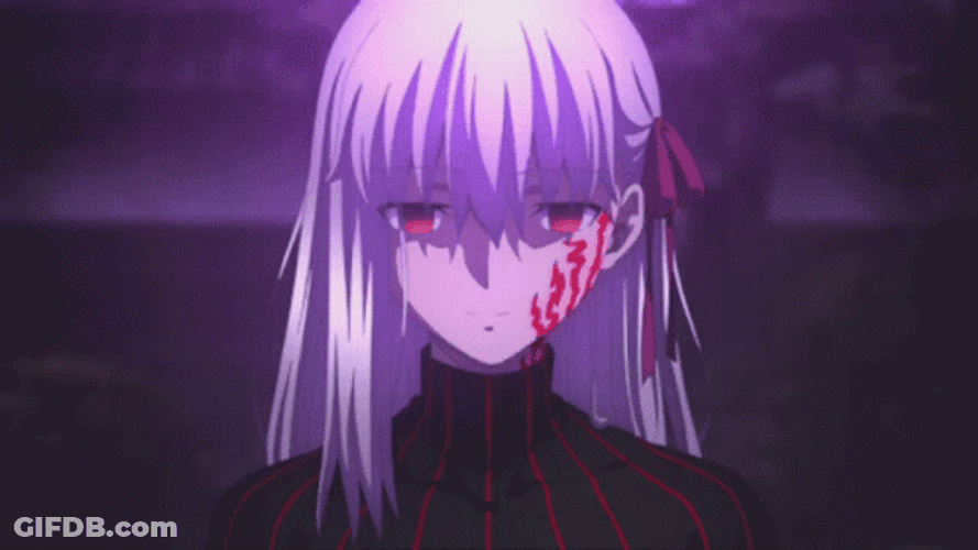 Fate Stay Night Blood On Face GIF