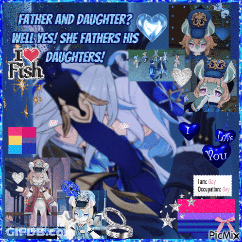 Father And Daughter Collage GIF