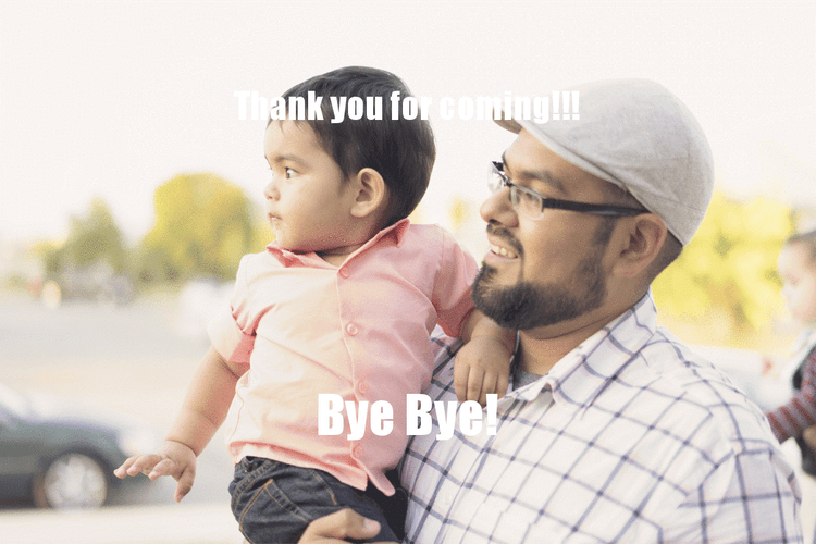 Father And Son Bye Bye GIF