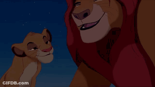 Father And Son Smiling At Each Other GIF