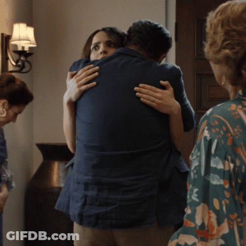 Father Of The Bride Awkward Hug GIF