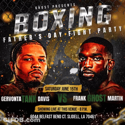 Father's Day Boxing Event Poster GIF