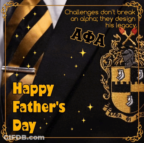 Father's Day Card With Coat Of Arms GIF