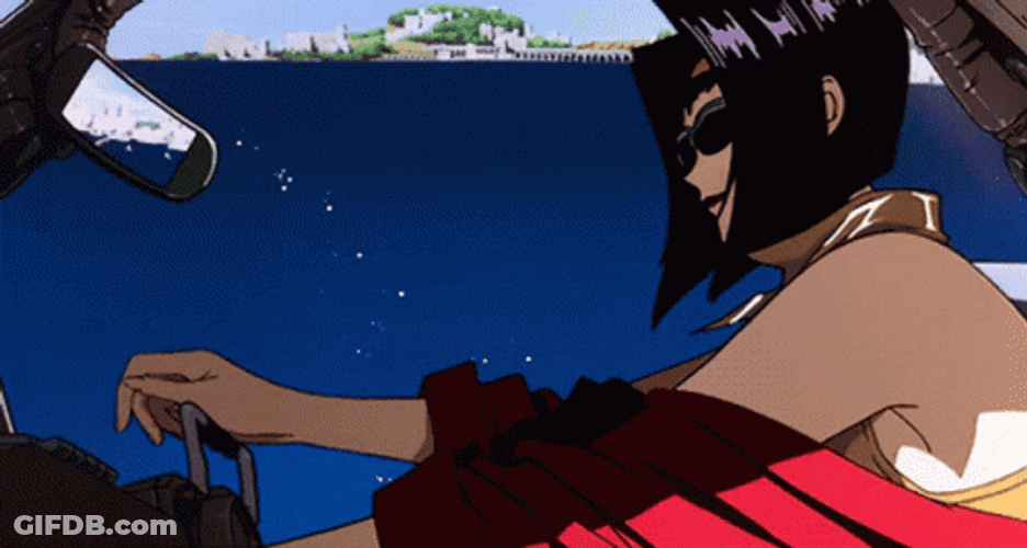 Faye Valentine Head Nodding GIF