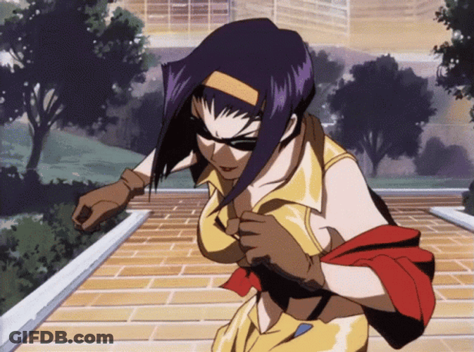 Faye Valentine Punch GIF