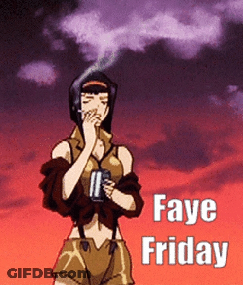 Faye Valentine Smoking Faye Friday GIF