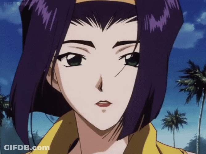Faye Valentine Smooth Wind Blowing Hair GIF