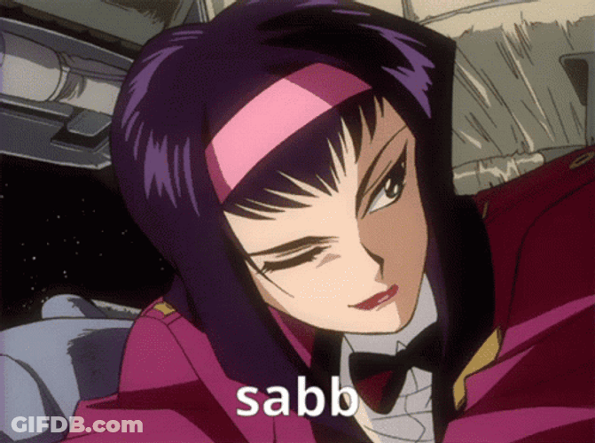 Faye Valentine Wink Sabb GIF