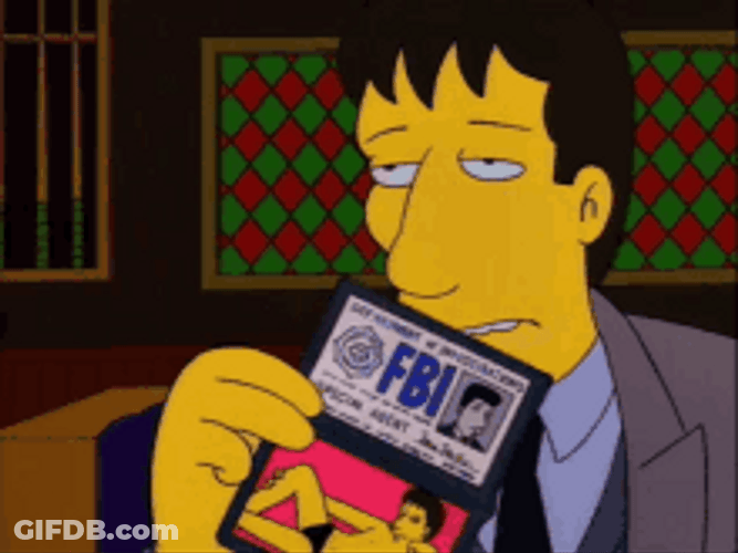 Fbi Agent Fox Mulder Springfield Files The Simpsons GIF
