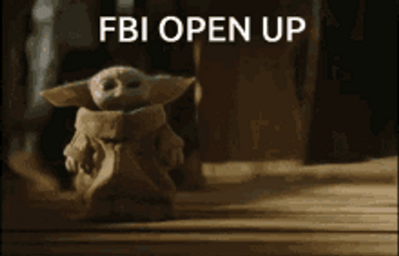 Fbi Baby Yoda Grogu Mandalorian Movie Star Wars GIF