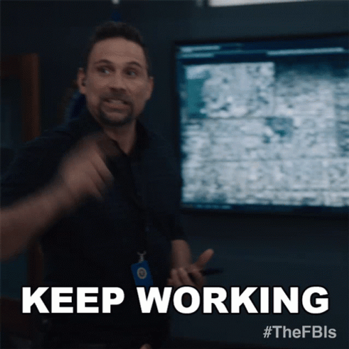 Fbi Jubal Valentine Keep Working GIF