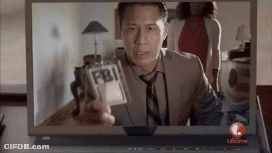Fbi Open Up Agent Showing Off Badge GIF