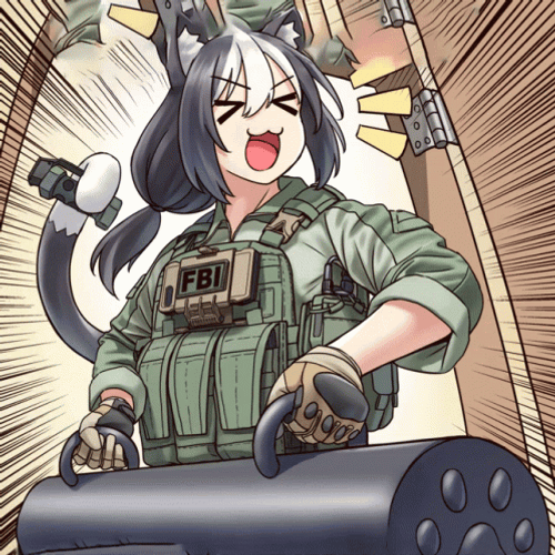 Fbi Open Up Cute Anime Girl Meme GIF