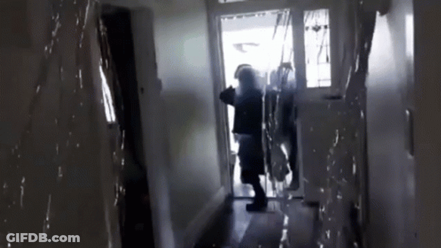 Fbi Open Up Falling From Ceiling GIF