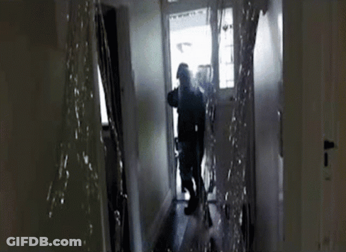 Fbi Open Up Operatives Breaking Down Door GIF