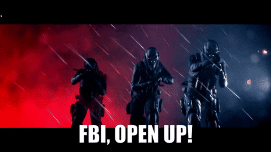 Fbi Open Up Stormy Night Raid Meme GIF