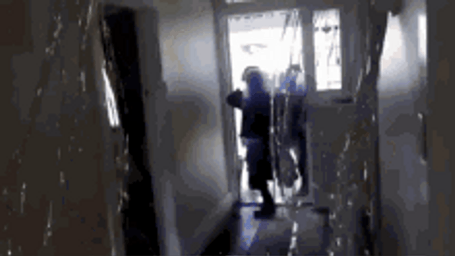 Fbi Swat Team Guns Apartment Raid Breaking In GIF