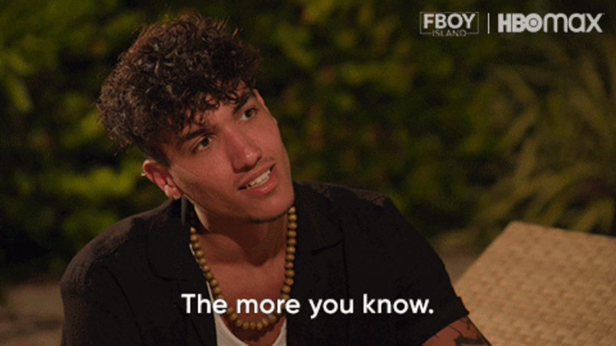 FBoy Island The More You Know GIF