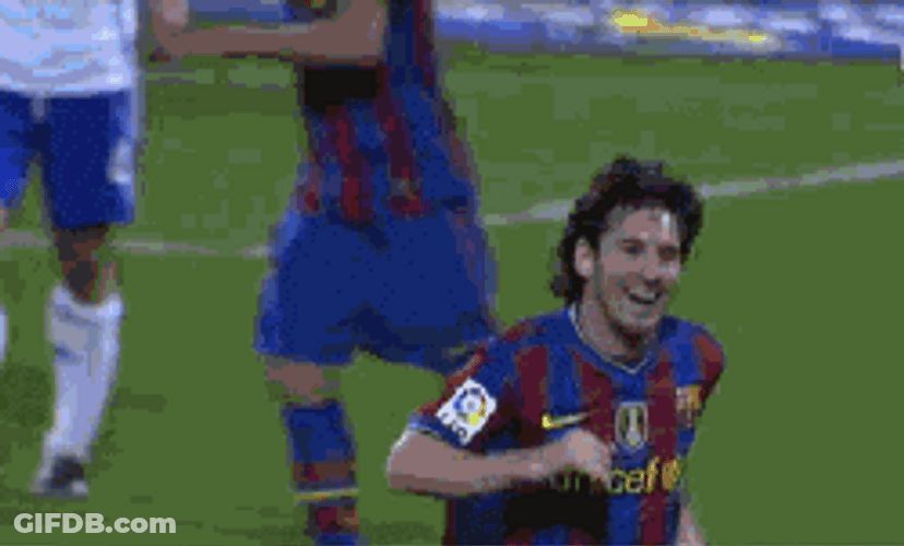 FC Barcelona Lionel Messi Rallying The Crowd GIF