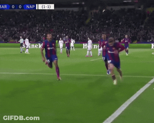 FC Barcelona Perfect Knee Slide GIF