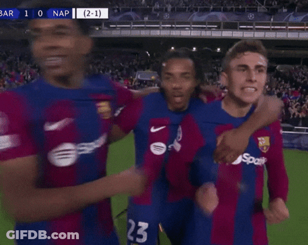 FC Barcelona Team Tight Hugs GIF