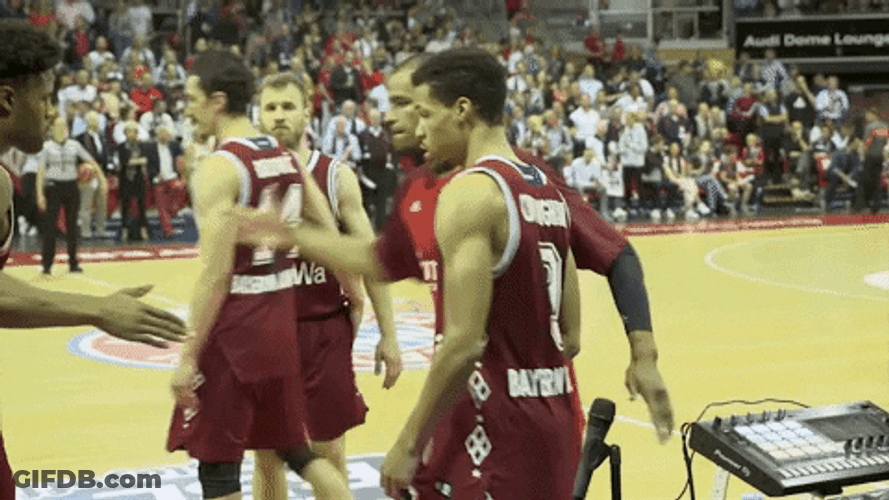 FC Bayern Basketball Motivation Shake Hands GIF