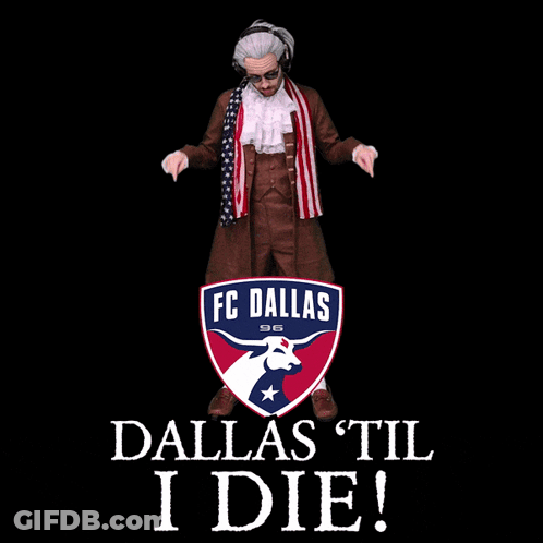 FC Dallas Logo With Bull And Star GIF