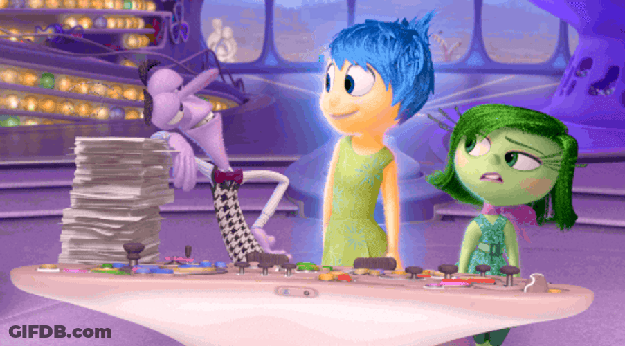 Fear Inside Out Panicking GIF