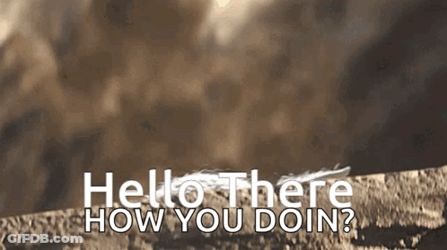 Feather Flying With Hello There GIF