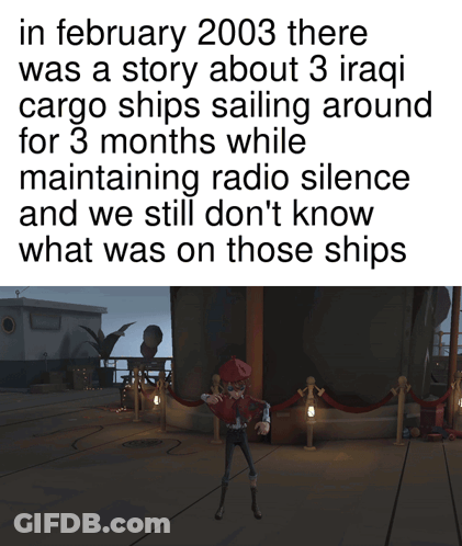 February 2003 Three Iraqi Cargo Ships Sailing 3 Months GIF