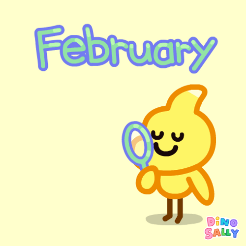 February Line Friends Sally Blowing Heart Bubbles GIF