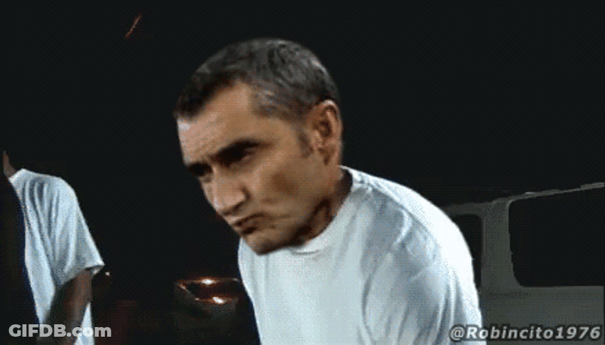 Federico Valverde Hit Bottle On Head GIF