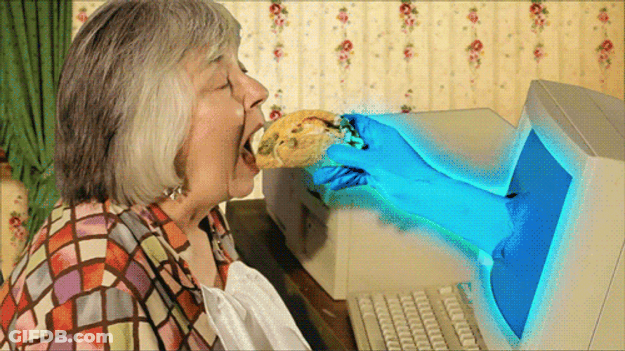 Feeding Computer Technology GIF