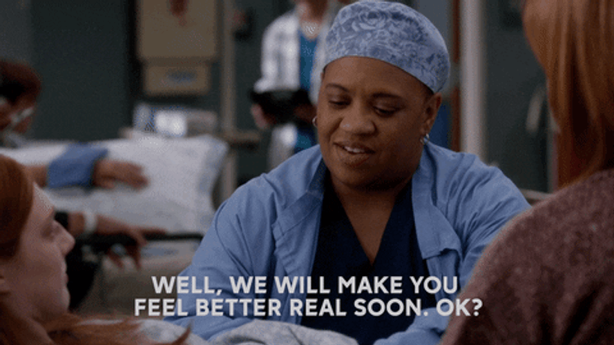 Feel Better Soon Greys Anatomy GIF