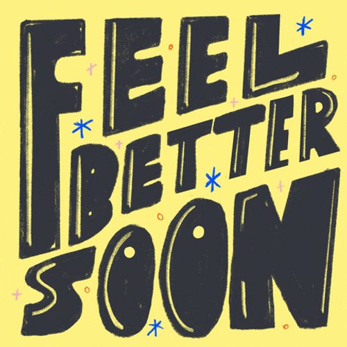Feel Better Soon Yellow Animation GIF